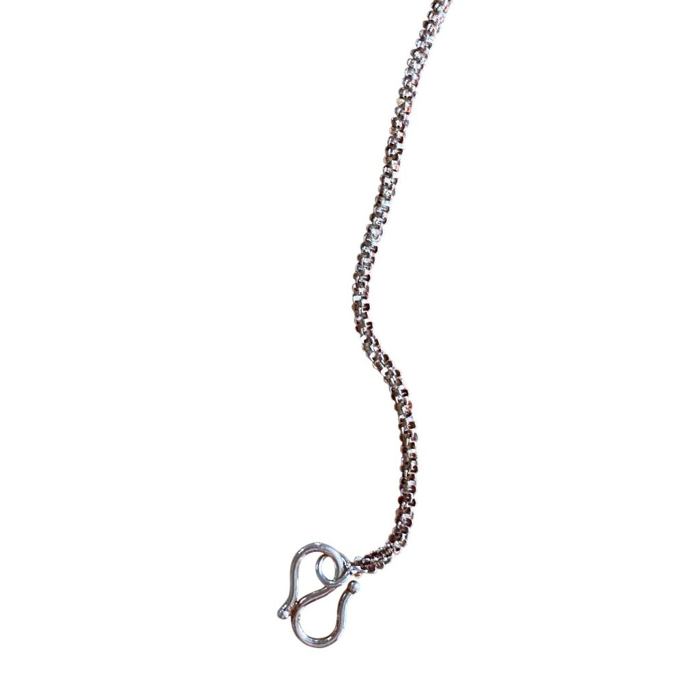 .999 Pure Silver Chain Bracelet With Adjustable Hook Clasp - Picture 7 of 8
